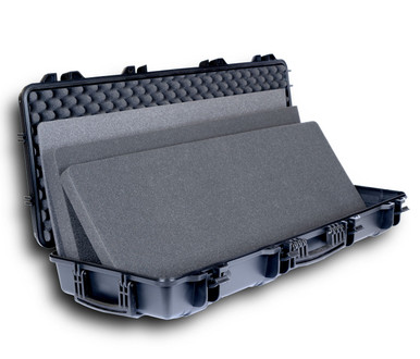 Slim Double Rifle Case With Wheels & Rasp Clasps