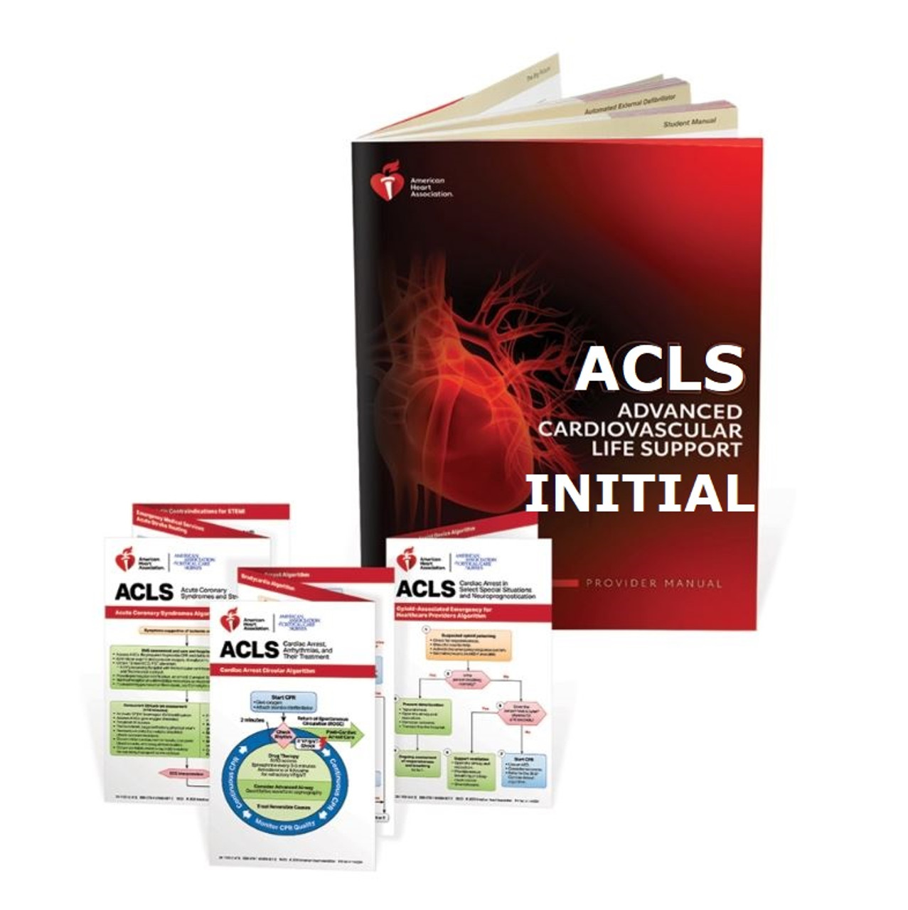 AHA ACLS Advanced Cardiac Life Support 1 Day Initial Certification  (INCLUDES Provider Manual E-Book and FREE BLS)
