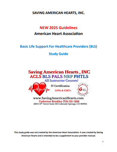 2025 BLS Study Guide - AHA Guidelines Cover