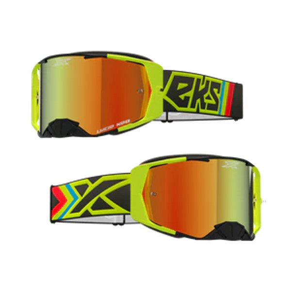 LUCID GOGGLE FLO FIRE-WITH RED MIRROR LENSE