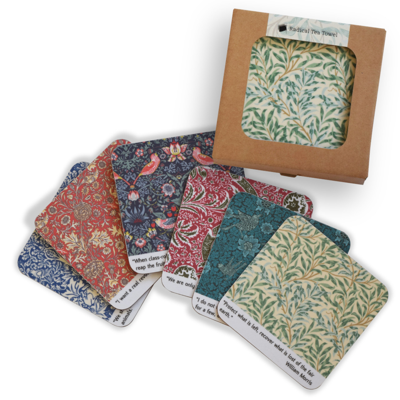 William Morris Radical Coaster Collection Radical Tea Towel US