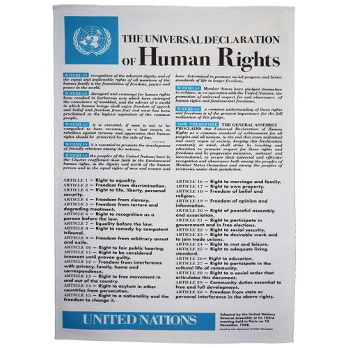 Universal Declaration of Human Rights Tea Towel