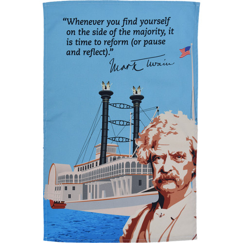 Mark Twain Coldest Winter Tea Towel