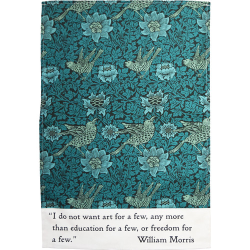 William Morris Bird and Anemone Tea Towel