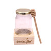 Honey Jar With Wooden Display