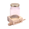 Honey Jar With Wooden Display