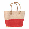 Two Tone Sisal Beach Bag
