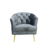 Shawn Occasional Chair - Grey Velvet