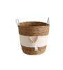 Weaved Basket Beads And White Stripe Middle