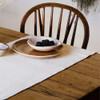 Country Table Runner Natural With Stripes