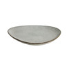 Light Grey Cloudy Triangle Dinner Plate