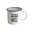 Enamel Mug - Thankful Blessed