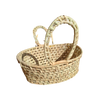 Open Weaved Basket with Handles - Natural