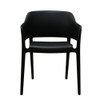 Solid Stackable Black Chair