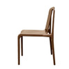 No Arms Stackable Brown Chair