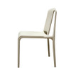 No Arms Stackable Cream Chair