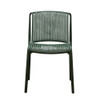 No Arms Stackable Green Chair