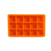 Orange 15 Cubes Silicone Ice Cube Tray