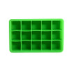 Green 15 Cubes Silicone Ice Cube Tray