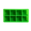 Green 8 Cubes Silicone Ice Cube Tray