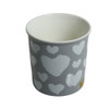 Grey Ceramic Mug - Grey Hearts