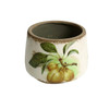 Large Ceramic Footed Pot - Peach Branch