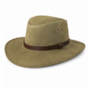 Genuine Suede Hat with Leather Band
