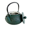 Iron Teapot - Green Crossed Pattern 1000ml