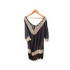 Rainbow Neckline Kaftan Cover Up