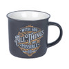 Grey Ceramic Mug - All Things are Possible