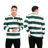 SA Supporter 8X8 Stripe LS Rugby Jersey / OS Green