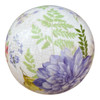 Ceramic Ball 11cm - Large Purple Flowers
