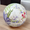 Ceramic Ball 11cm - Large Purple Flowers