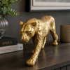 Gold Leopard Walking Head Up
