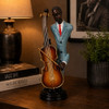 Jazz Red Tie Musician Figurine – Double Bass 20cmh