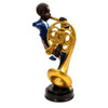 Jazz Blue Suit Musician – French Horn Player
