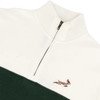 Springboks Classic Hoop Quarter Zip / Cloud Dancer