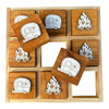 Camping Wooden Tic Tac Toe