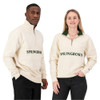 Springboks Word Quarter Zip Sweater / Ivory