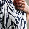 Bianca Raglan Dress / Black & White