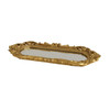 Gold Floral Elegance Mirrored Tray Gold Floral Elegance Mirrored Tray
