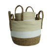 Striped Accent Basket with Handles