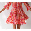 Athens Boho Dress / Ikat Magenta Orange