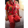 PJ Set in Bag / Long/ Orange Pink Tiger