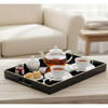 Rectangular Tray 40x26x4cm / Black & Gold
