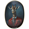 Oval Tray 40x28x4cm / Gentleman Giraffe