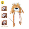 Hairy Brown Dog Light Up Animal Squeeze Hat