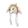 Hairy Beige Dog Light Up Animal Squeeze Hat