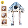 Snow Tiger Light Up Animal Squeeze Hat