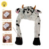 Black/White Cow Light Up Animal Squeeze Hat